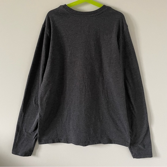 2-Pack Boys Long-Sleeve T-Shirts - Red & Light Grey Raglan Sleeve - Dark Grey - Picture 6 of 8